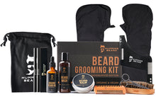 Load image into Gallery viewer, HummingBeard Sandalwood Beard Grooming Kit Organic Vegan with Choice of Beard Filler & FREE DELIVERY